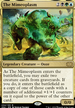 The Mimeoplasm feature for Sultai commander graveyard