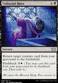 Unburial Rites feature for Raffine EDH