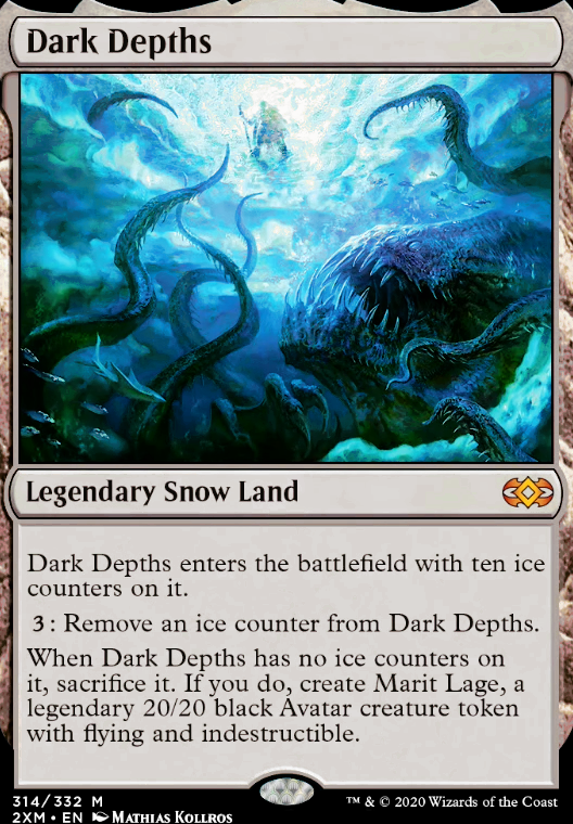 Dark Depths feature for legacy lands but singleton and also 100 cards