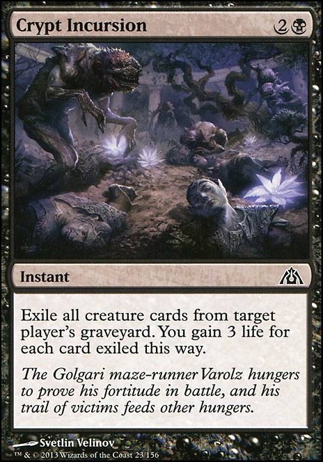 Crypt Incursion feature for Dimir Mill