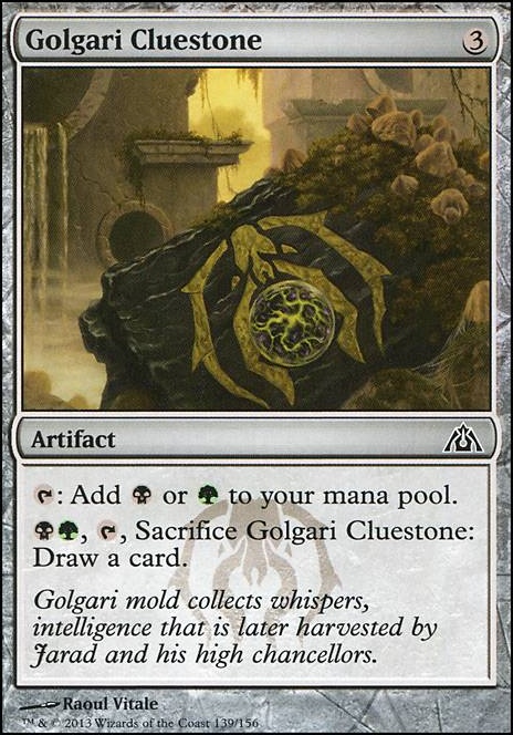 Golgari Cluestone feature for Forest Zombies