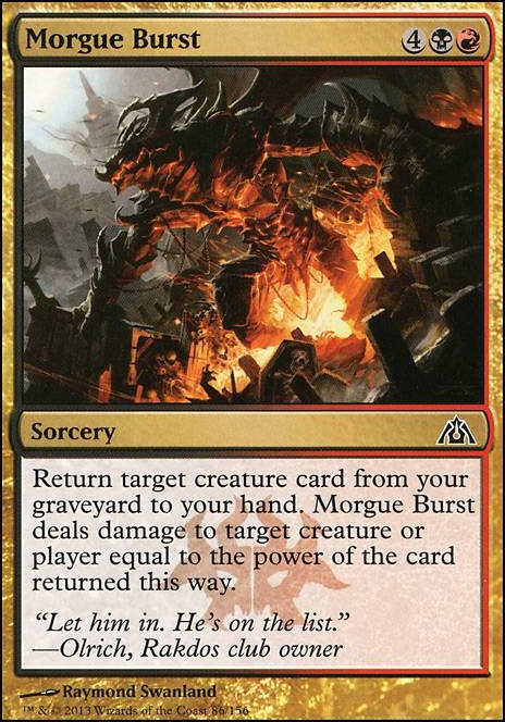 Featured card: Morgue Burst