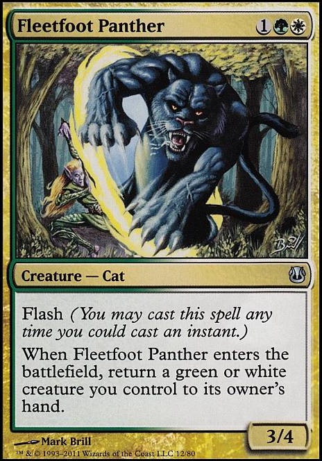 Fleetfoot Panther feature for Cards in mi hand and Kitties on Land