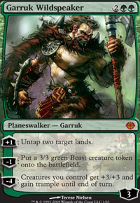 Garruk Wildspeaker feature for house of water and leaves