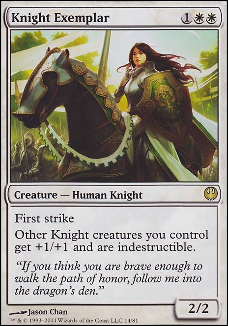 Knight Exemplar feature for Indestructible Mardu Knights