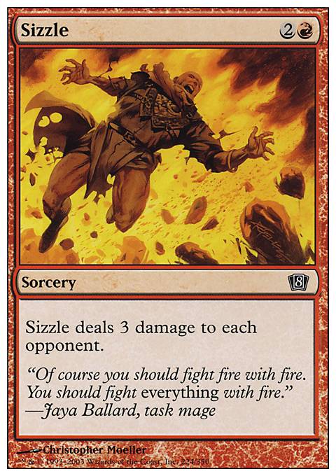 Featured card: Sizzle