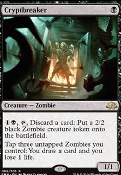 Cryptbreaker feature for Mono-black zombies in Pioneer