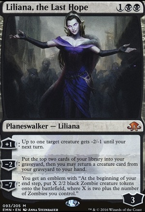 Liliana, the Last Hope feature for Gravecrawler Combo with Juice