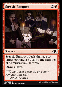 Stensia Banquet feature for Vampire Madness Pauper EDH