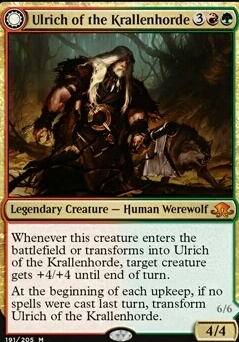 Ulrich of the Krallenhorde feature for Werewolves, Transform and Roll Out