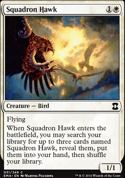 Squadron Hawk feature for Mono White Flyers For Pauper