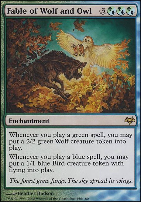Featured card: Fable of Wolf and Owl