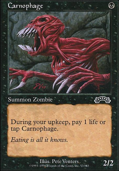 Carnophage feature for Mono Black Aggro (Gerlander)