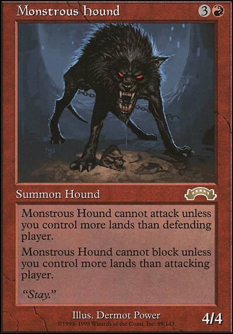 Featured card: Monstrous Hound