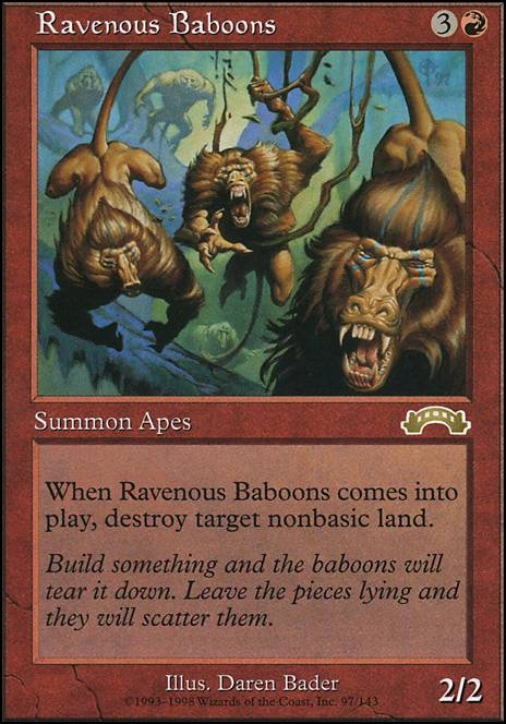 Ravenous Baboons feature for Flying Monkeys! (Budget EDH)