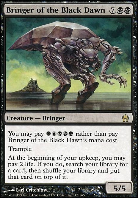 Bringer of the Black Dawn feature for 5 Color Cycle Cards