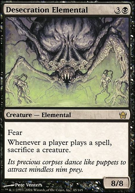 Featured card: Desecration Elemental