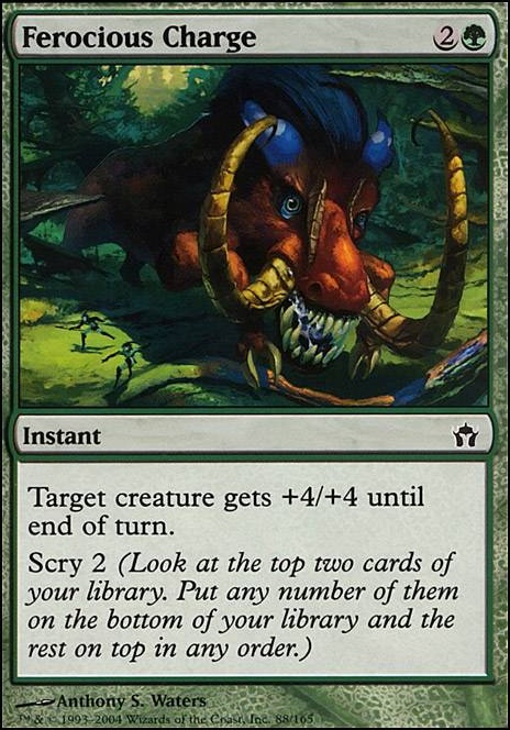 Ferocious Charge feature for Ana Battlemage Pauper infect EDH