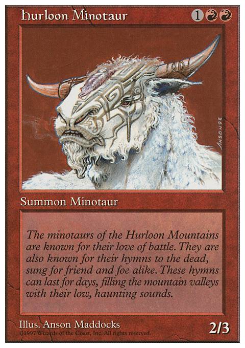 Hurloon Minotaur feature for Horde Magic: Sonim's Labyrinth