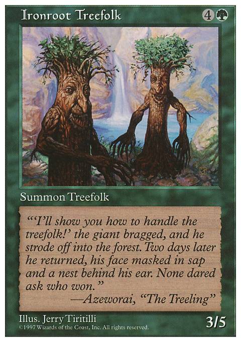 Ironroot Treefolk feature for progression vintage