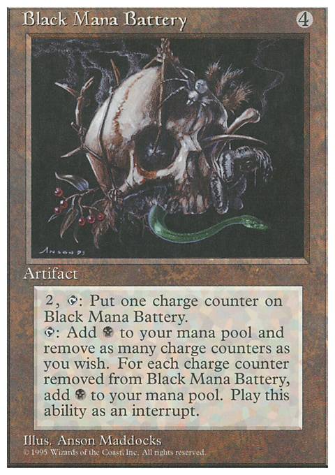 Black Mana Battery feature for Skeleton in the picture tribal