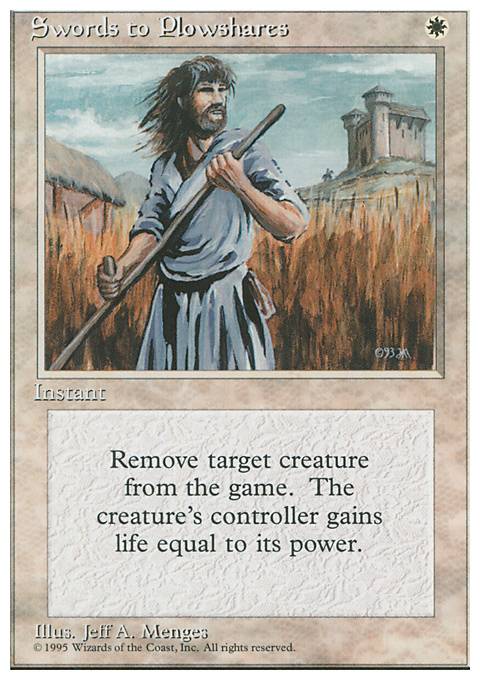 Featured card: Swords to Plowshares