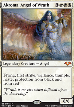 Akroma, Angel of Wrath feature for Angels (Physical Deck list)