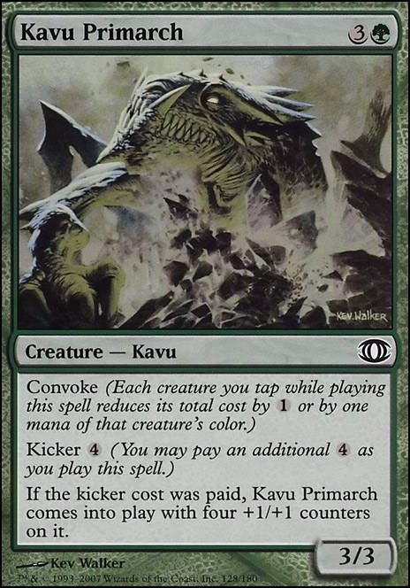 Featured card: Kavu Primarch
