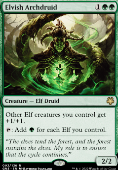 Elvish Archdruid feature for Mono-green Tribal Elves