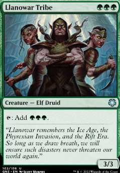Llanowar Tribe feature for Big Elves - Big things
