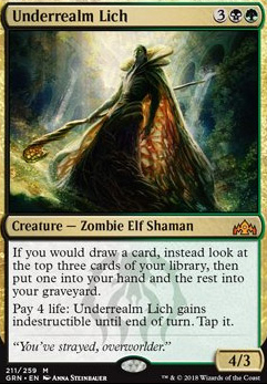 Underrealm Lich feature for Under growth and +1/+1