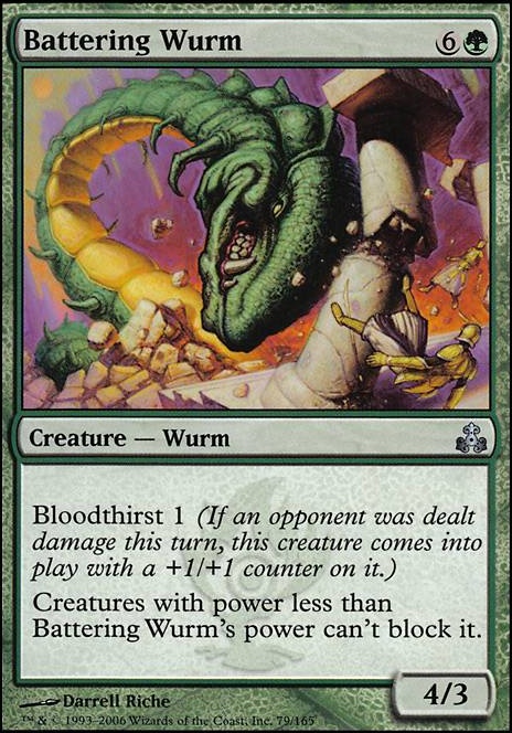Featured card: Battering Wurm