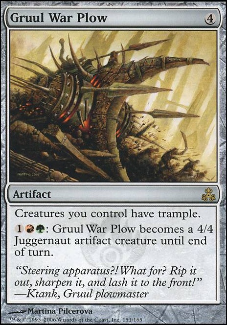 Gruul War Plow feature for Bandshido