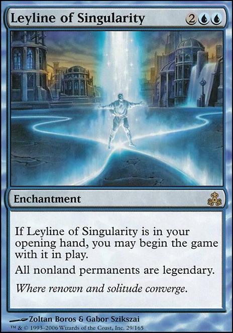 Featured card: Leyline of Singularity