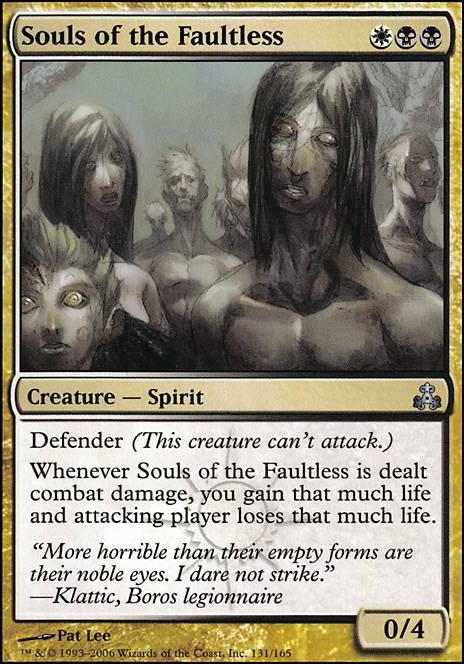 Souls of the Faultless feature for Athreos, Psuedo Reanimator.
