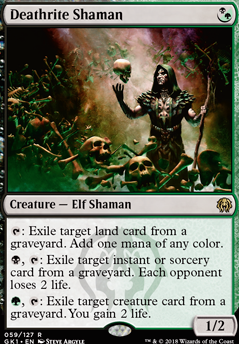 Deathrite Shaman feature for Life After Death (Golgari Scavenge)