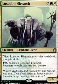 Loxodon Hierarch feature for Green/White Deck
