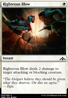 Featured card: Righteous Blow