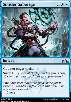 Sinister Sabotage feature for "Double D" Dimir Distractions