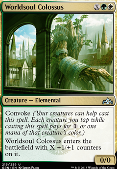 Worldsoul Colossus feature for Pauper World Soul tokens