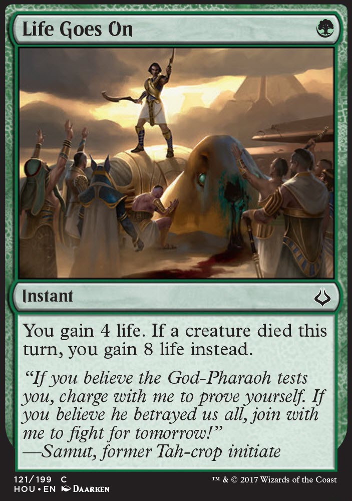Featured card: Life Goes On