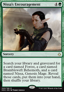 Nissa's Encouragement feature for The Awoken World