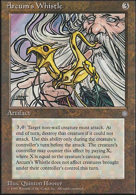 Featured card: Arcum's Whistle