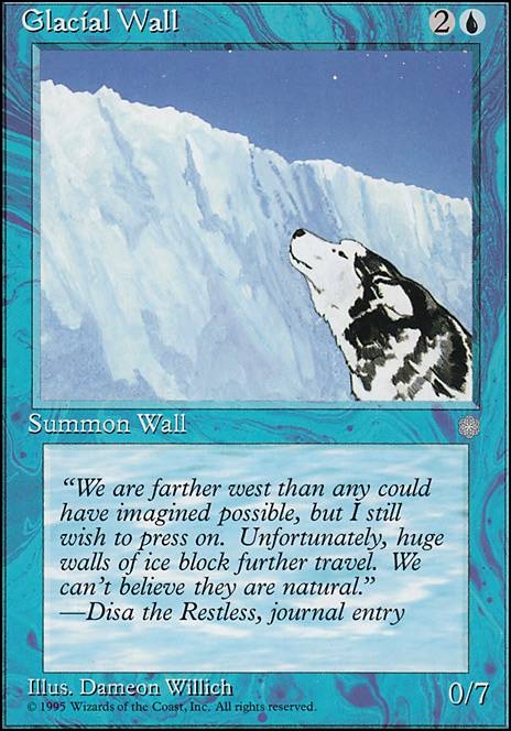 Featured card: Glacial Wall