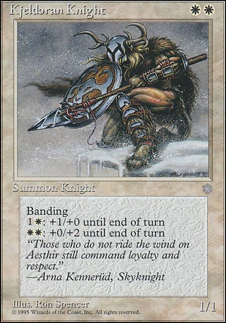 Featured card: Kjeldoran Knight