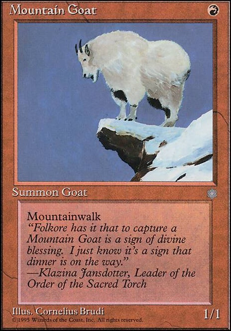 Mountain Goat feature for Goat Tribal Deck