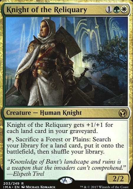 Knight of the Reliquary feature for 2019.4 Abzan Midrange Lands - 7th