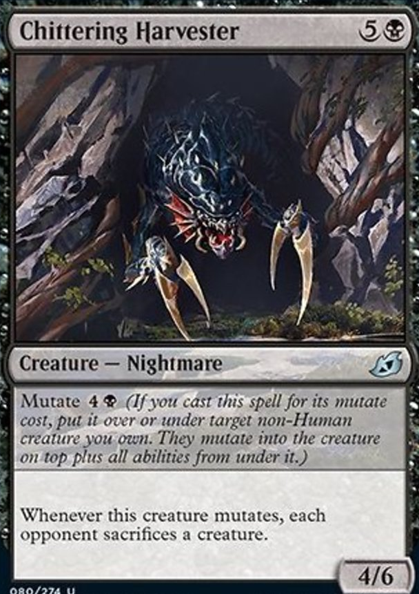 Chittering Harvester feature for Dimir Mutated Flyers