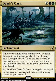 Death's Oasis feature for Abzan Sacrifice is Necessary!