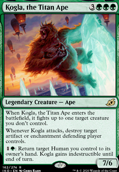 Kogla, the Titan Ape feature for Grunn, the Lonely King EDH